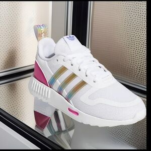 adidas gazelle silver green womens adidas Womens Nmd R1 Lace Up Sneakers White 10.5 Casual main image 0